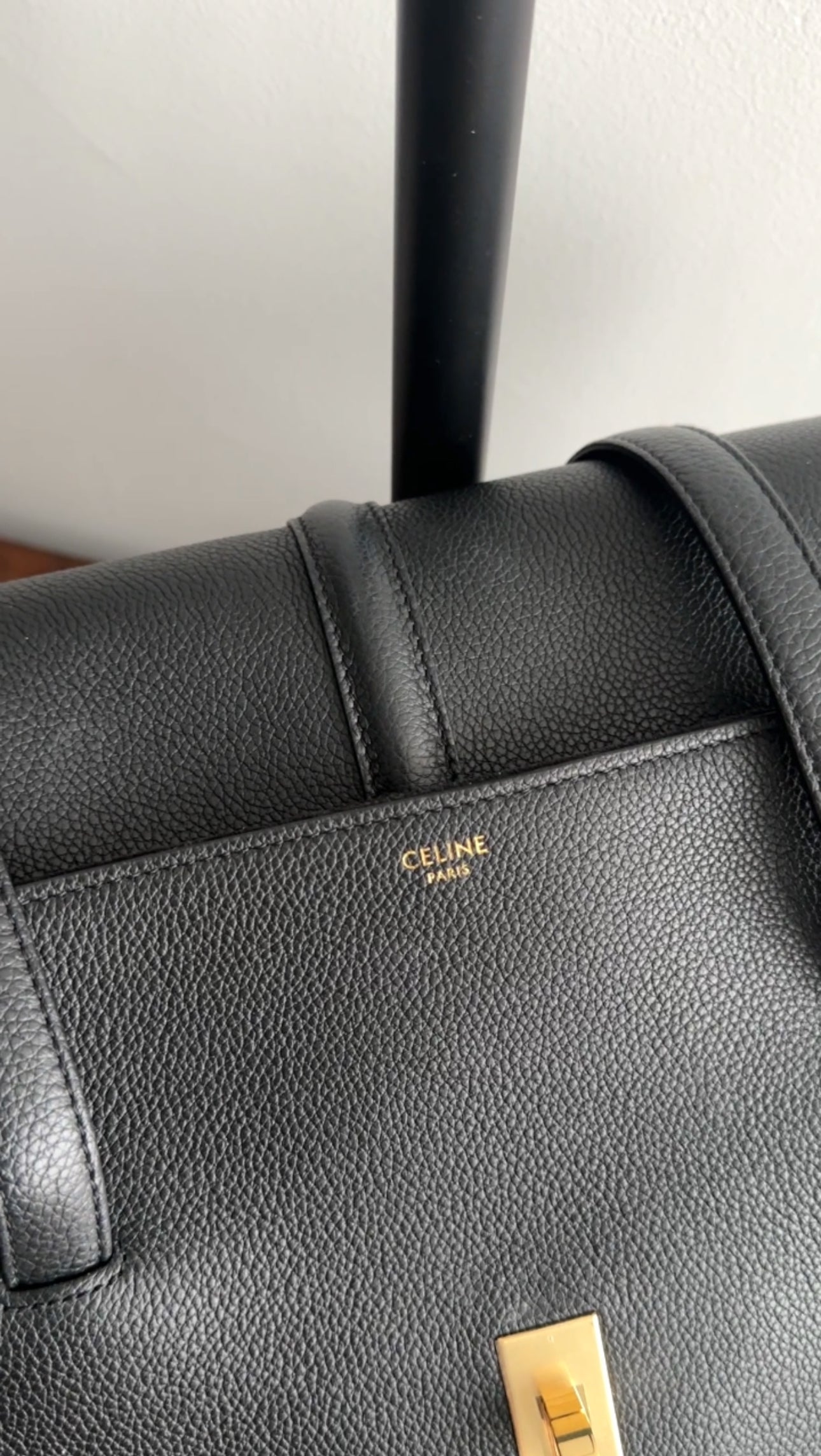Celine Black Leather Soft Medium 16 Bag - Luxury Designer Handbag for Women | Perfect for Work, Travel & Everyday Use