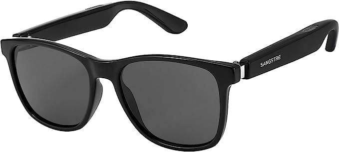 SANGSTRE Smart Audio Glasses with Bluetooth, Open Ear Design & Hi-Fi Dual Speakers - Touch/Voice Control, Hands-Free Calling - Perfect for Running, Cycling, Work & Travel (Unisex)