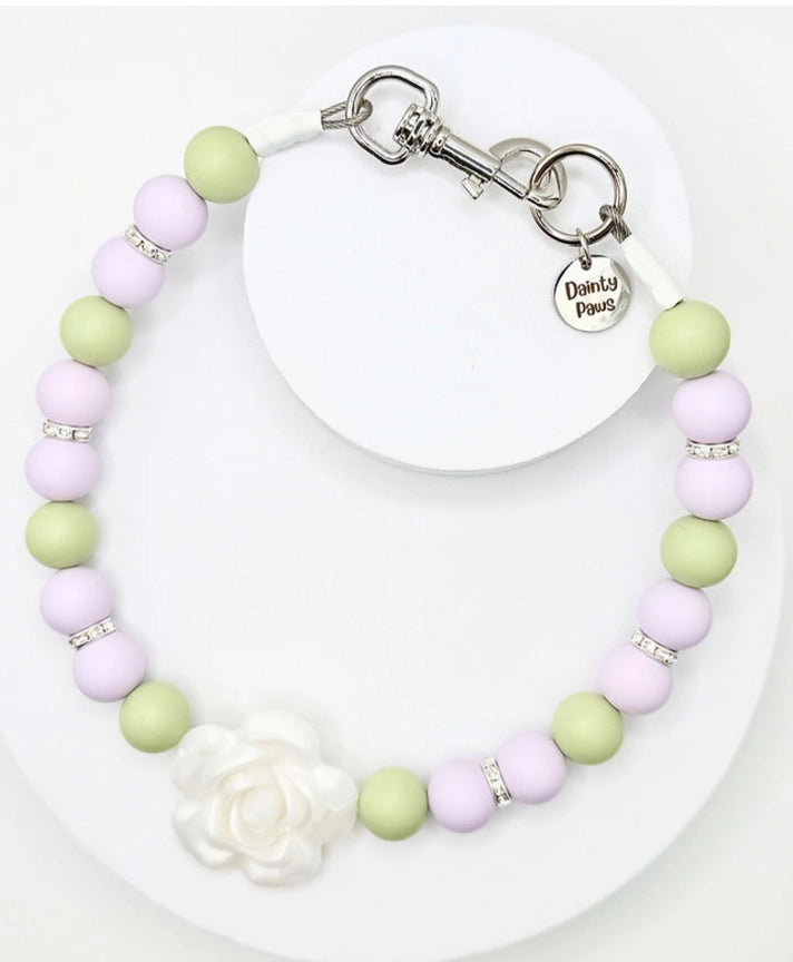 Clover Beaded Dog Collar - Stylish and Durable Pet Accessory for Small & Medium Dogs - Perfect for Daily Walks, Training, and Special Occasions