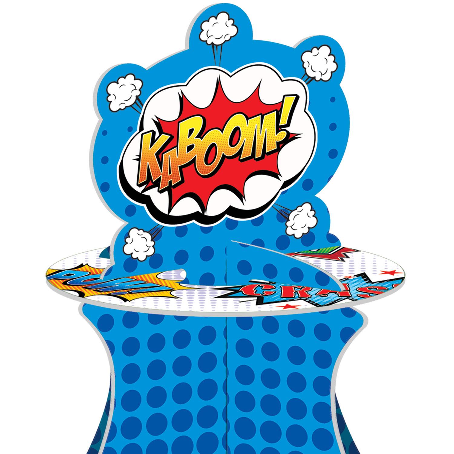 12 Pack Beistle Hero Party Cupcake Stand - Durable Plastic Cupcake Holder for Birthday Parties, Baby Showers & Special Events - Perfect for Dessert Displays & Party Decorations