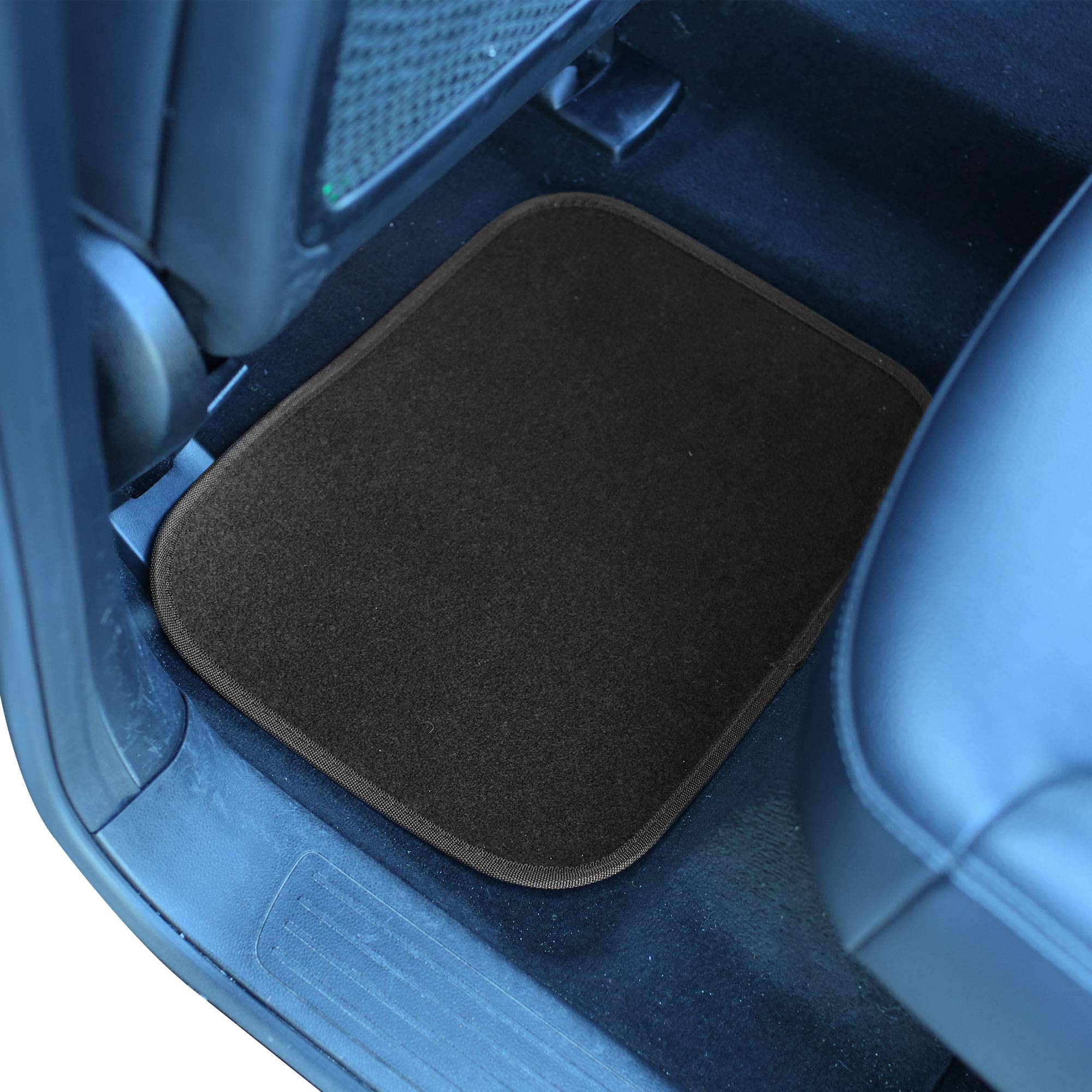 Premium FH Group Automotive Floor Mats - Universal Fit All-Purpose Faux Leather Car Mats with Stylish Stripes Design for Sedans, SUVs & Trucks | Durable Protection & Easy Cleaning | Perfect for Daily Commute, Road Trips & Family Travel
