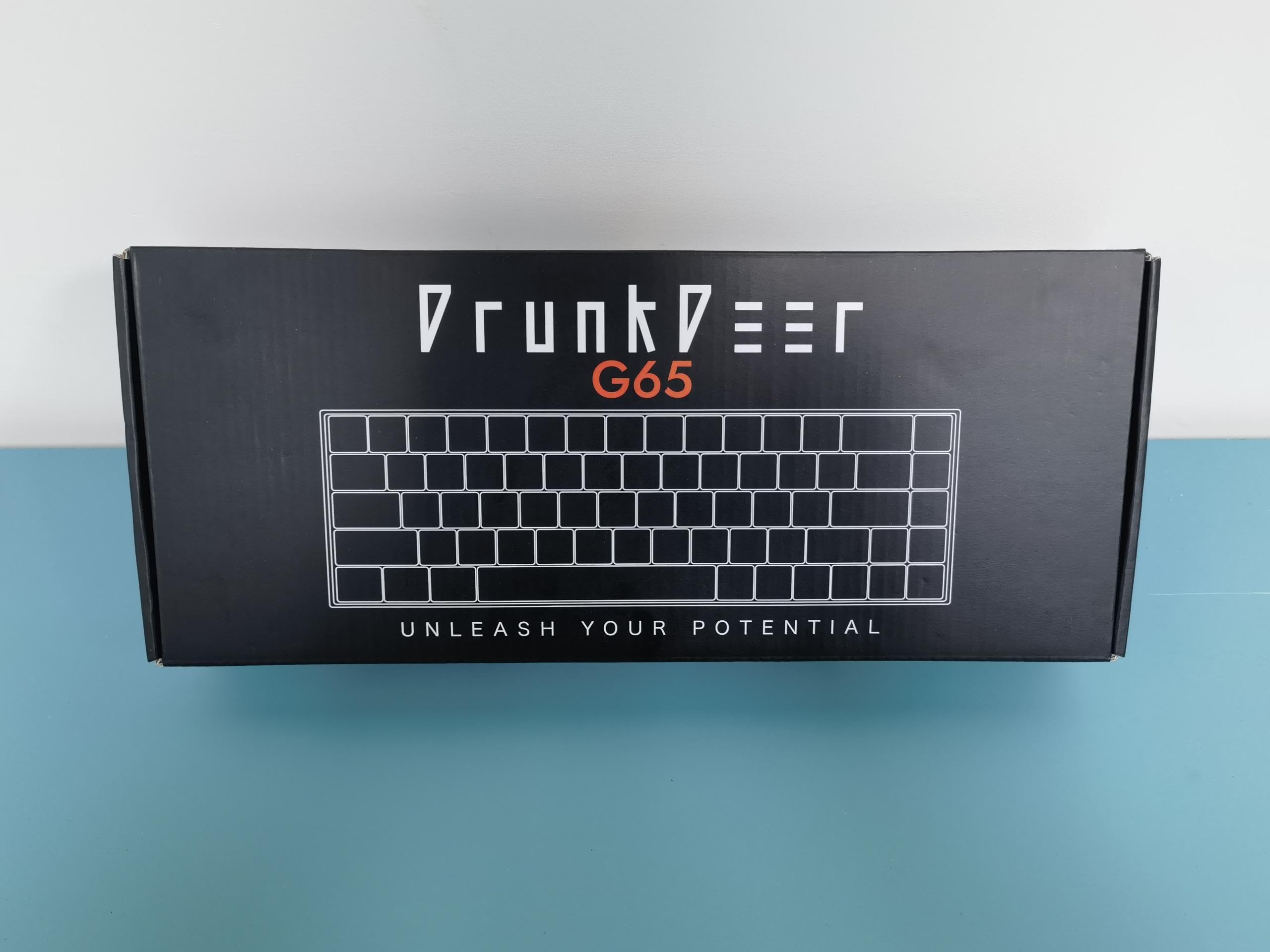 DrunkDeer G65 Rapid Trigger Magnetic Switch Mechanical Gaming Keyboard - TKL 65% Compact Size, RGB Backlit, Wired USB (Barebone No Keycaps, White) - Perfect for FPS, MOBA & Typing Enthusiasts