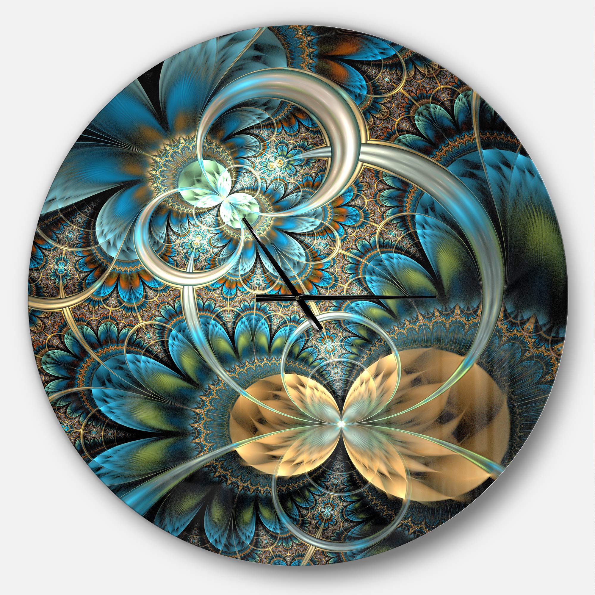 Designart Paris Jadore Fashion 3-Panel Wall Art Decorative Clock - Metal Multi Panel Wall Clock for Home, Living Room, Bedroom & Office Decor | Perfect for Modern Interior Design & Gift Giving