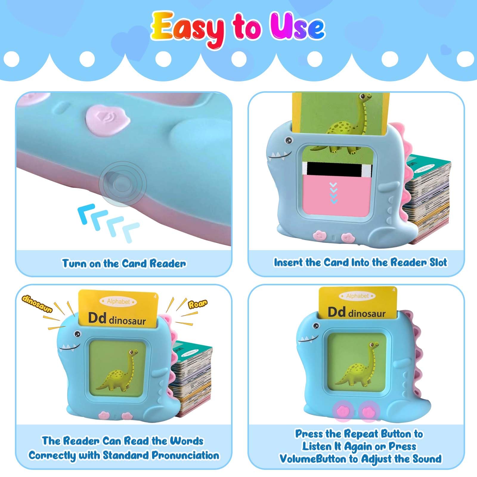 Pocket Speech Talking Flash Cards - 336 Sight Words Educational Toys for Toddlers Age 3-5 | Montessori Learning, Autism Sensory & Speech Therapy Materials | Perfect for Home, Classroom & Travel Use