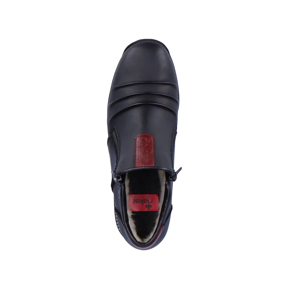Rieker 44266 Black Women's Comfortable Casual Shoes - Perfect for Walking, Office & Everyday Wear