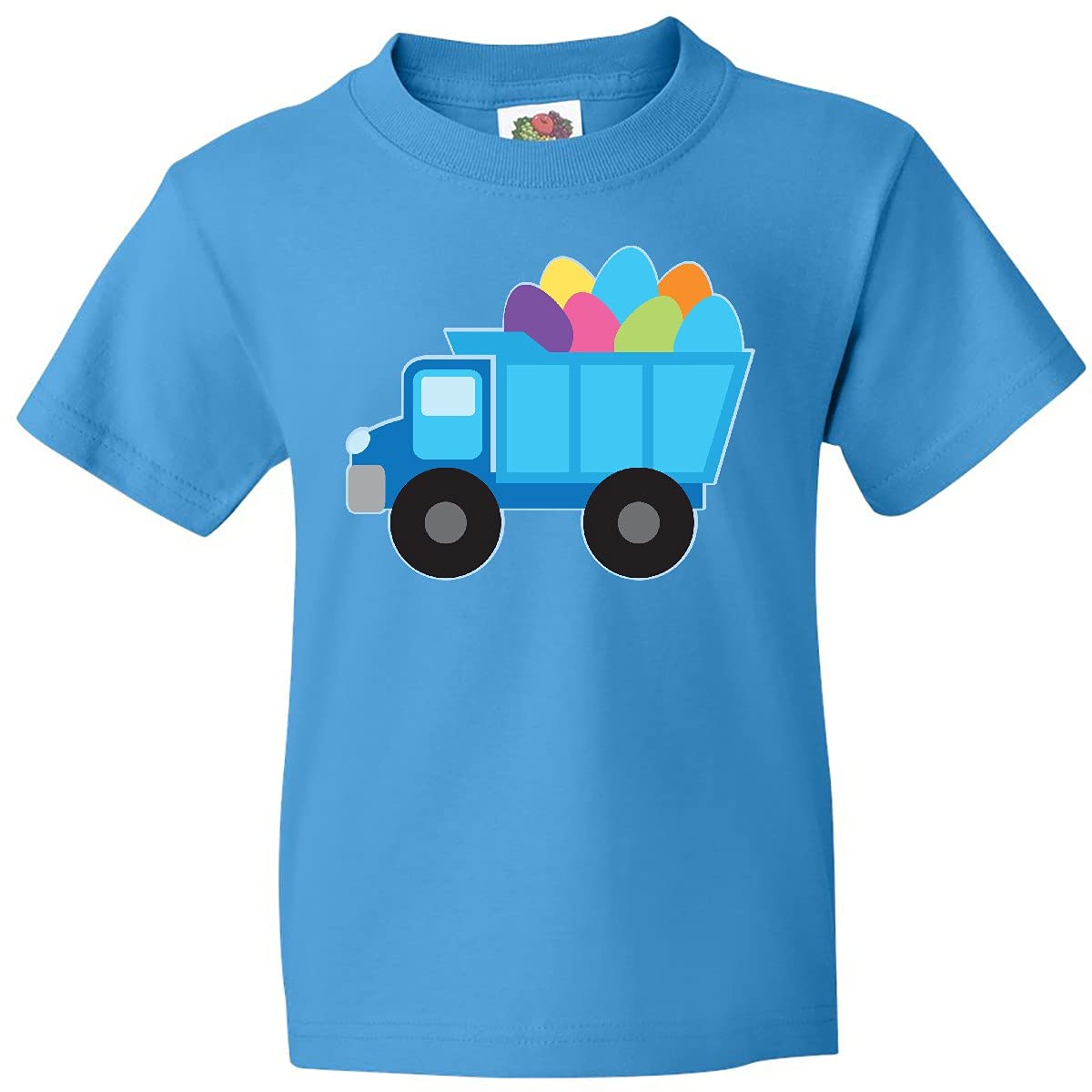 Inktastic Easter Egg Truck Boys Youth T-Shirt - Cute Easter Graphic Tee for Kids - Perfect for Easter Celebrations, Egg Hunts & Spring Outfits