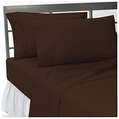 UHC Beddings 600 Thread-Count Luxury Pillowcases 2-Pack Queen Size (20x30 Inches) - Super Soft Hotel Collection Pillow Covers for Sleeping - Chocolate Color | Perfect for Home, Hotel & Guest Room Comfort