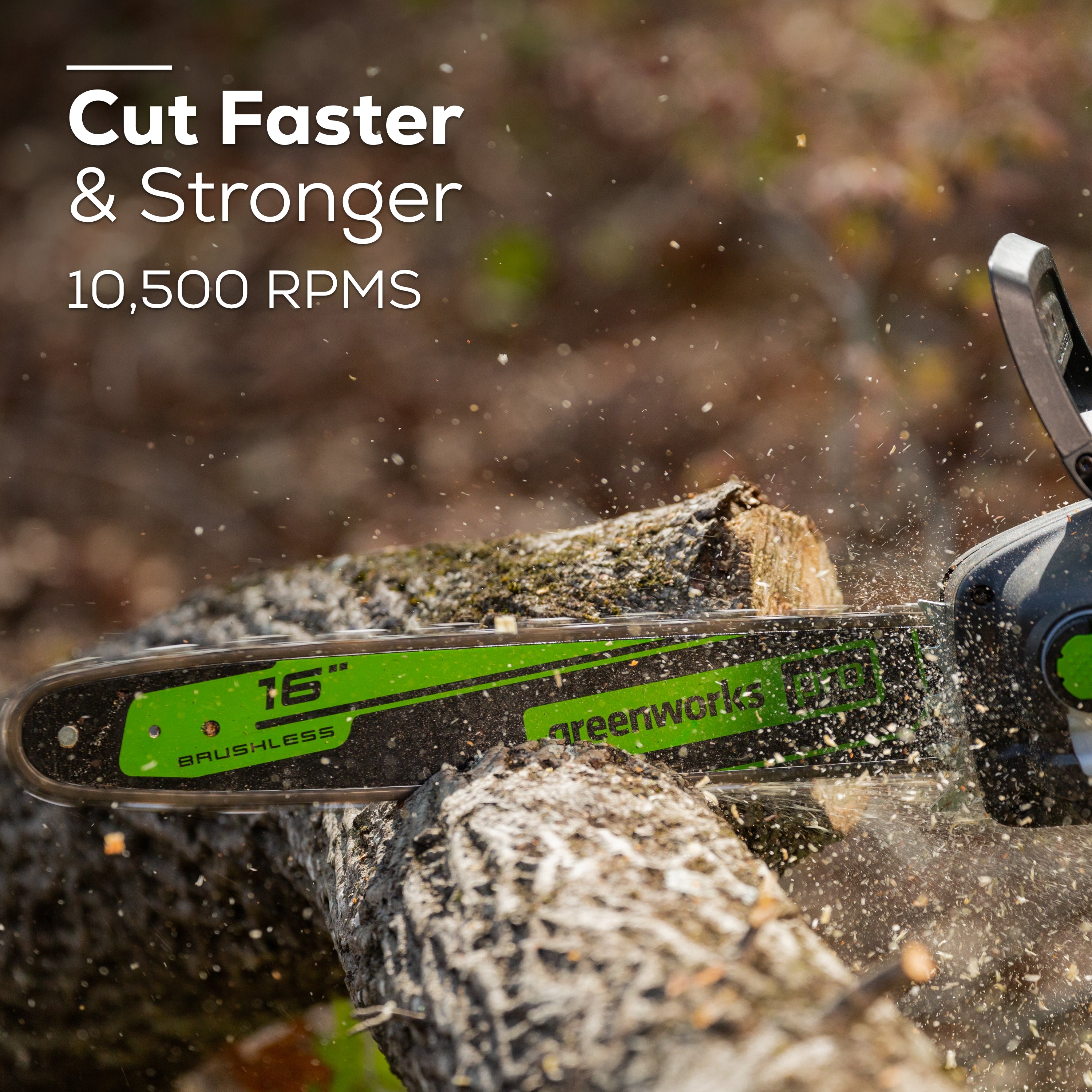 80V 16-Inch 2.0kW Cordless Battery Chainsaw (Tool Only) - Powerful Electric Chainsaw for Tree Cutting, Wood Chopping & Yard Maintenance