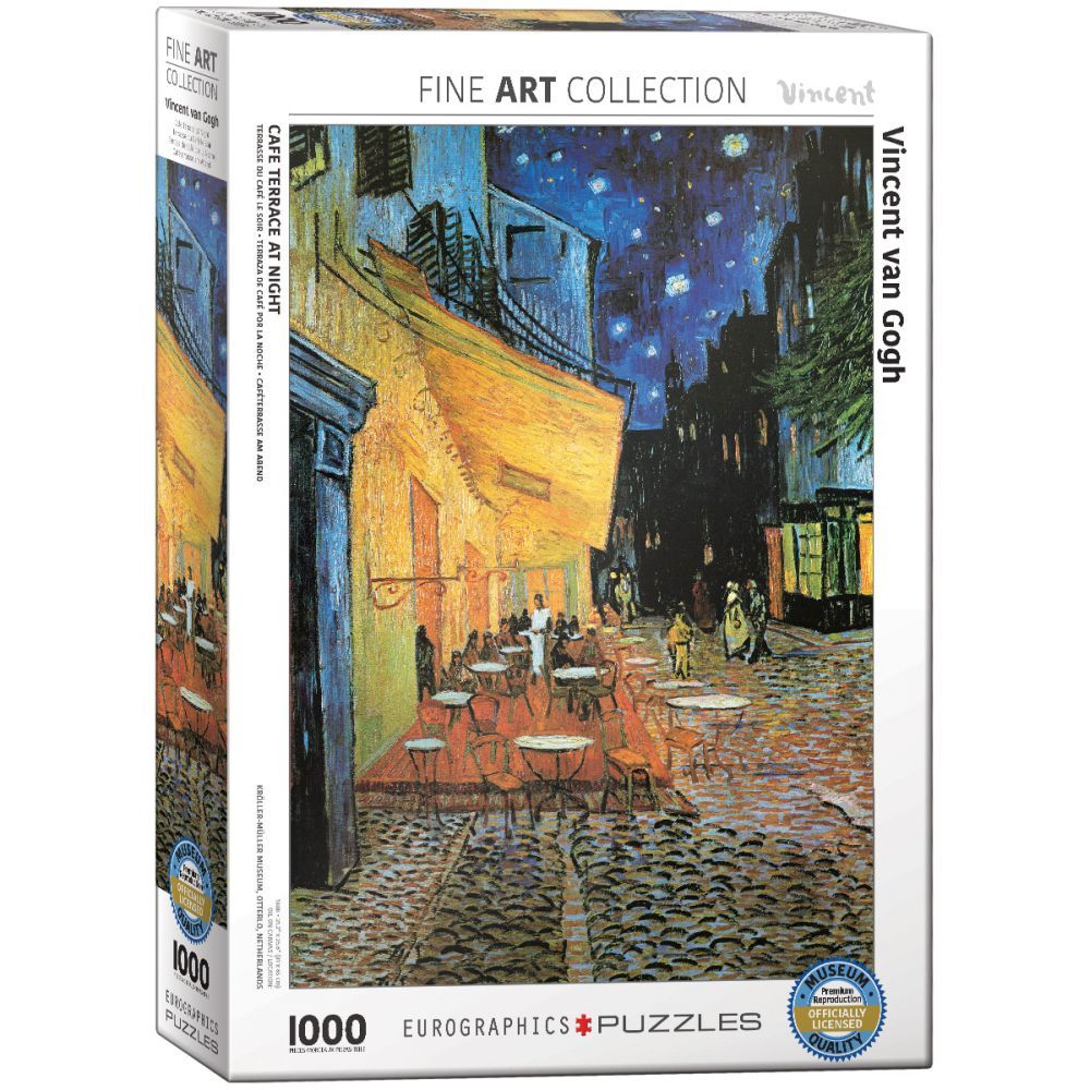 Eurographics 1000-Piece Jigsaw Puzzle - Van Gogh's Cafe Terrace at Night - Perfect for Adults, Family Game Night & Home Decor
