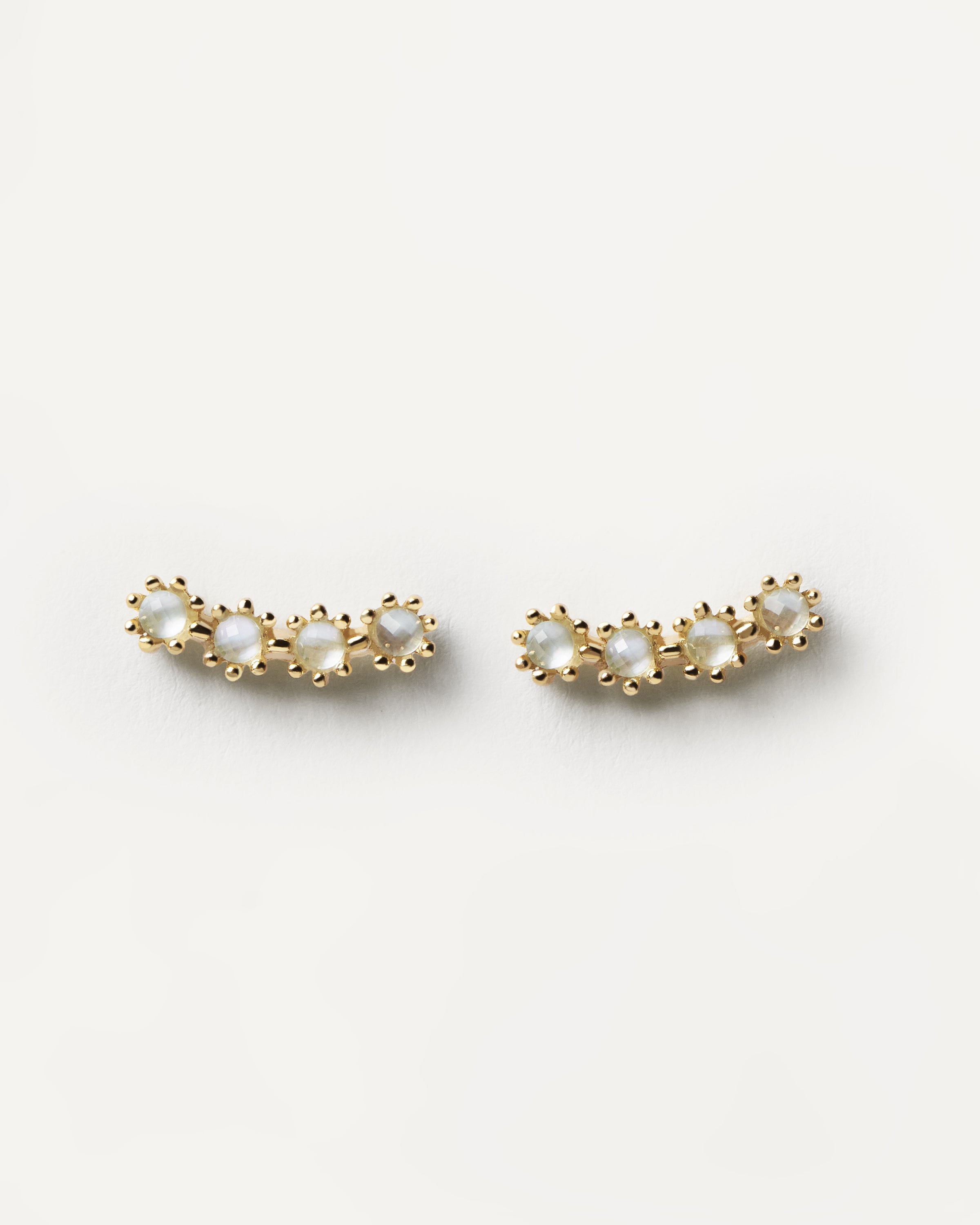 Blue Tide Climbing Earrings for Women - Trendy Dangling Hoop Earrings with Unique Wave Design - Perfect for Parties, Date Nights & Special Occasions
