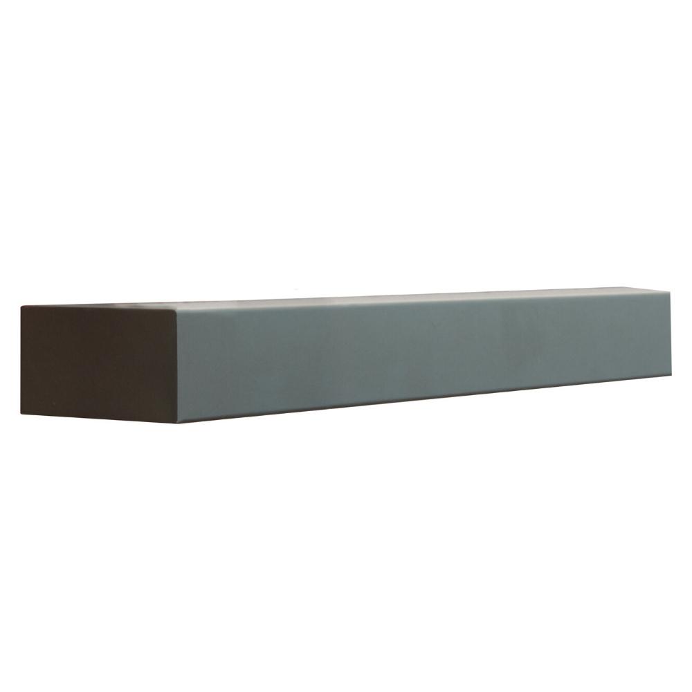 Modern Industrial Black Floating Mantel Shelf - Rustic Wood Wall Shelf for Living Room, Bedroom & Fireplace Decor - Perfect for Displaying Photos, Candles & Home Decor