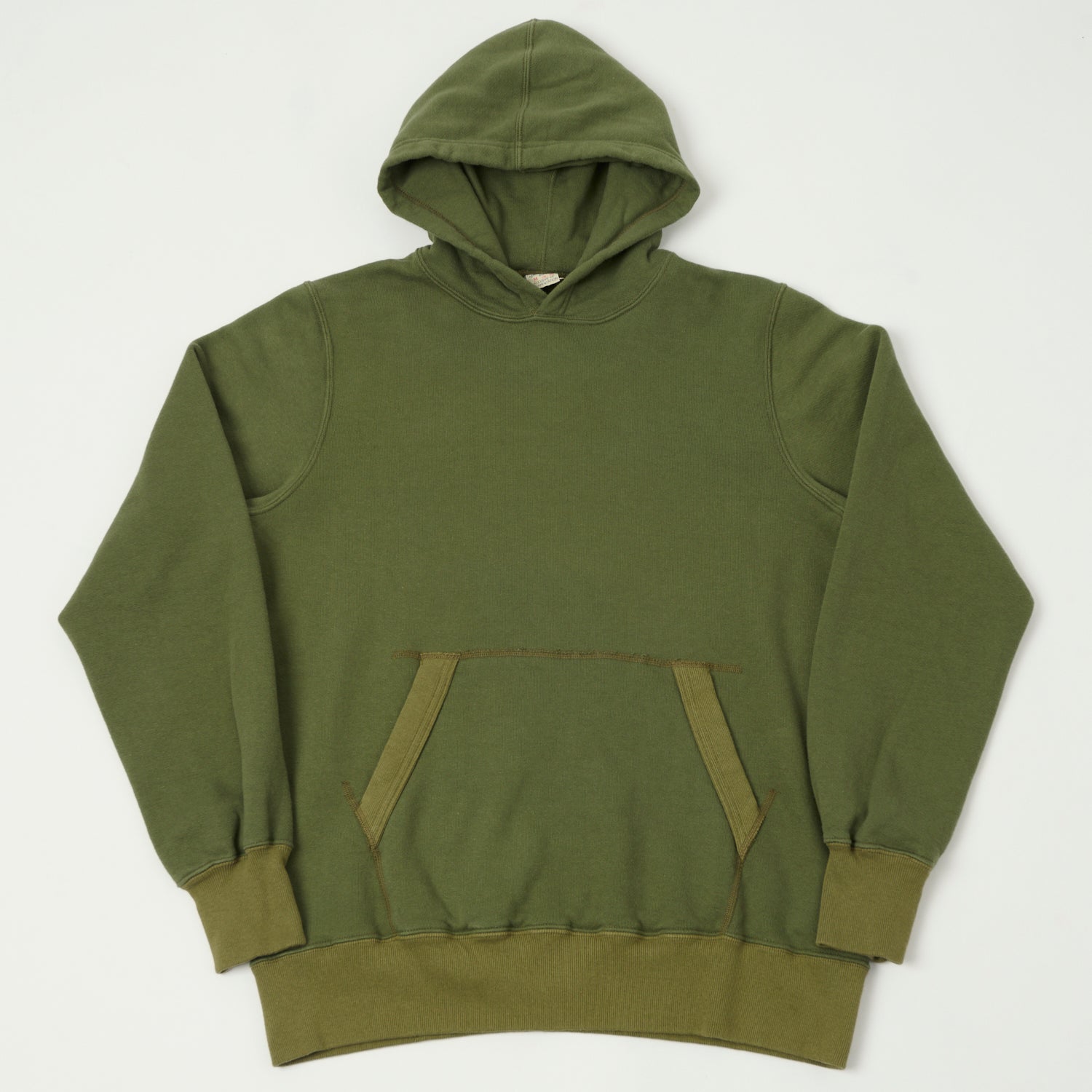Buzz Rickson's Olive Sweat Pullover Parka - Vintage Military Style Jacket for Men | Perfect for Outdoor Adventures & Casual Wear