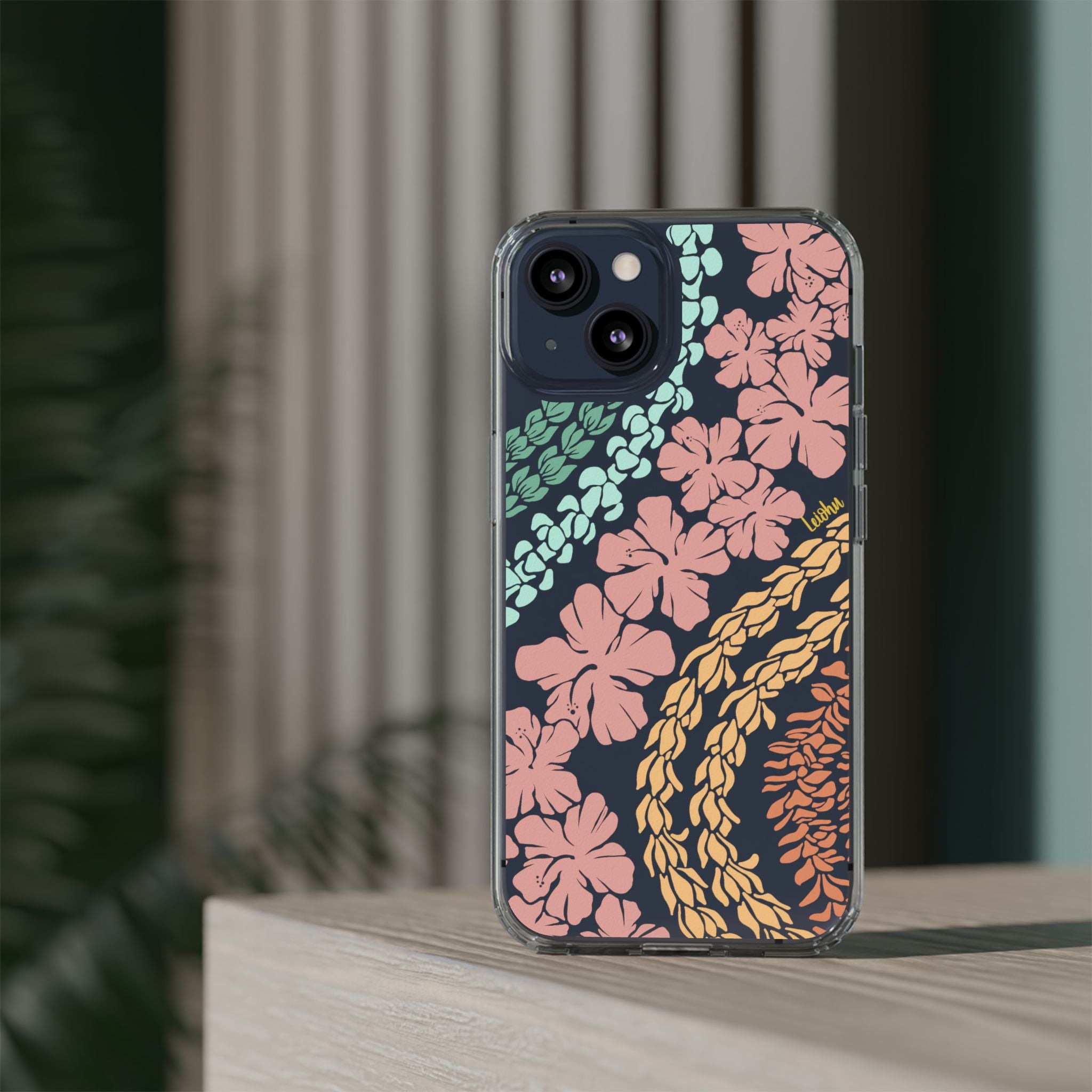 Groovy Lei Clear Phone Case - Slim Protective Cover for iPhone & Samsung - Perfect for Everyday Use, Travel & Outdoor Activities