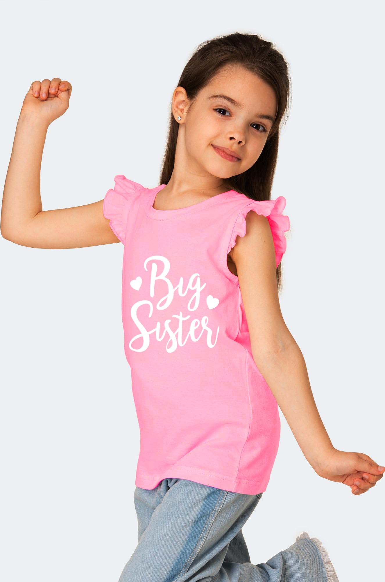 Big Sister Announcement T-Shirt - Toddler Pregnancy Reveal Tee - 'I'm Being Promoted to Big Sister' Short Sleeve Top for Kids - Perfect for Gender Reveal Parties & New Sibling Photos