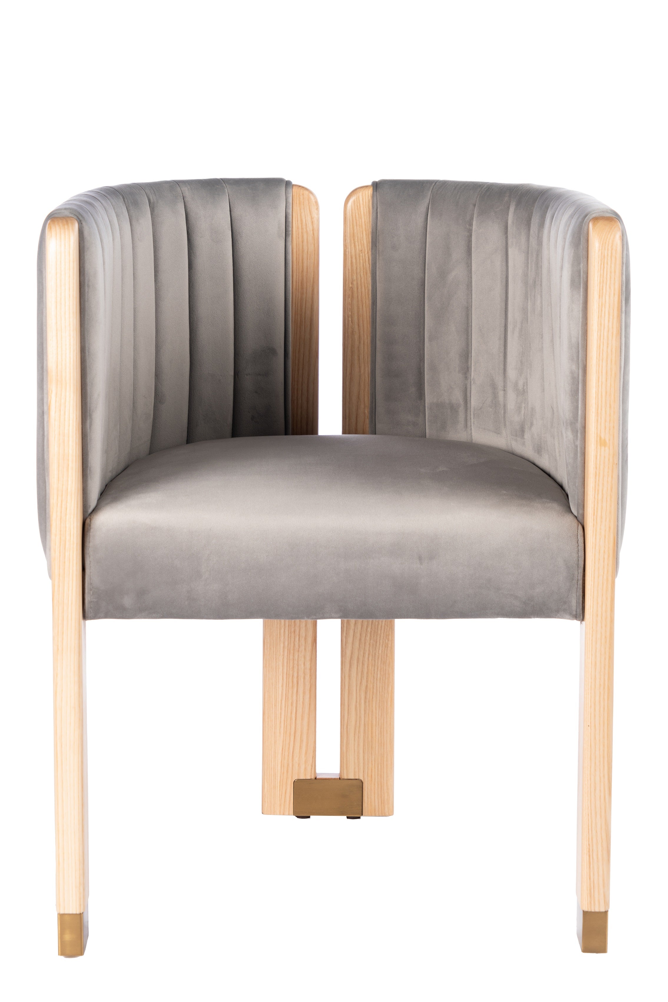 Monaco Dining Chair in Gray - Modern Upholstered Side Chair for Kitchen, Dining Room & Office - Comfortable & Stylish Seating Solution