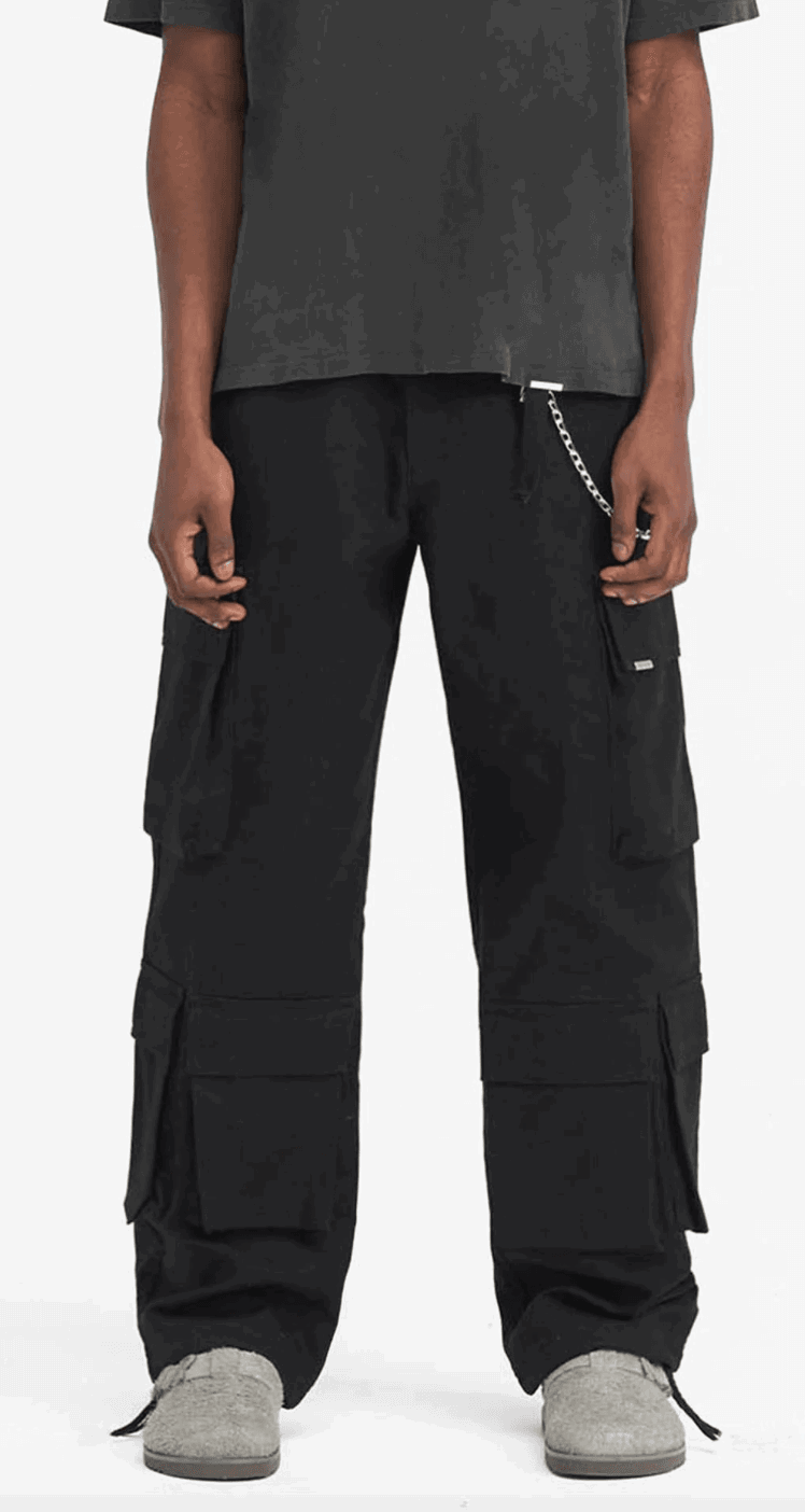 REPRESENT Baggy Cargo Pants for Men - Streetwear Joggers with Multiple Pockets | Perfect for Casual Wear, Hip Hop Fashion & Urban Street Style
