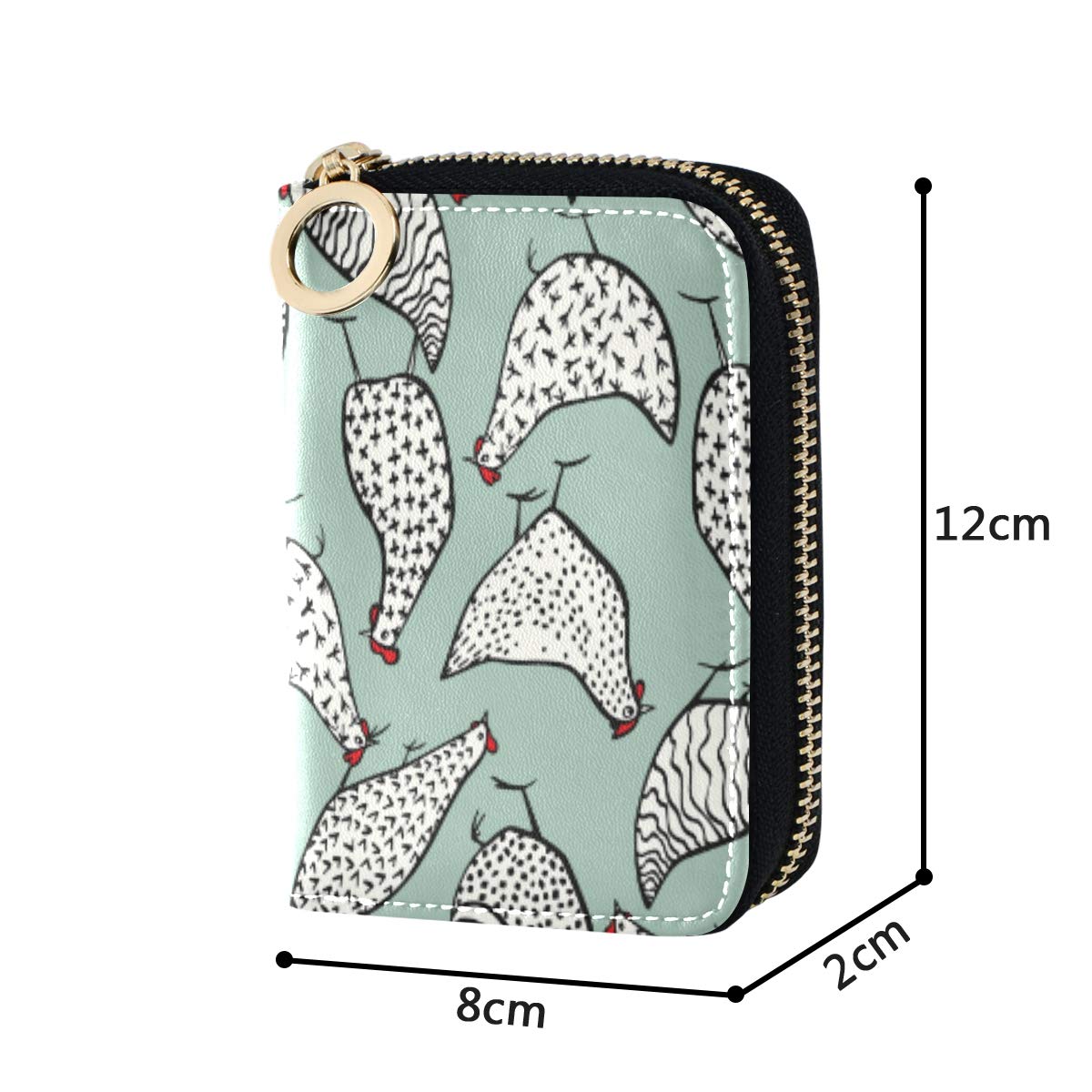 MOYYO RFID Blocking Leather Credit Card Holder - Stylish Zipper Wallet for Women & Girls - Perfect for Travel, Work, and Everyday Use
