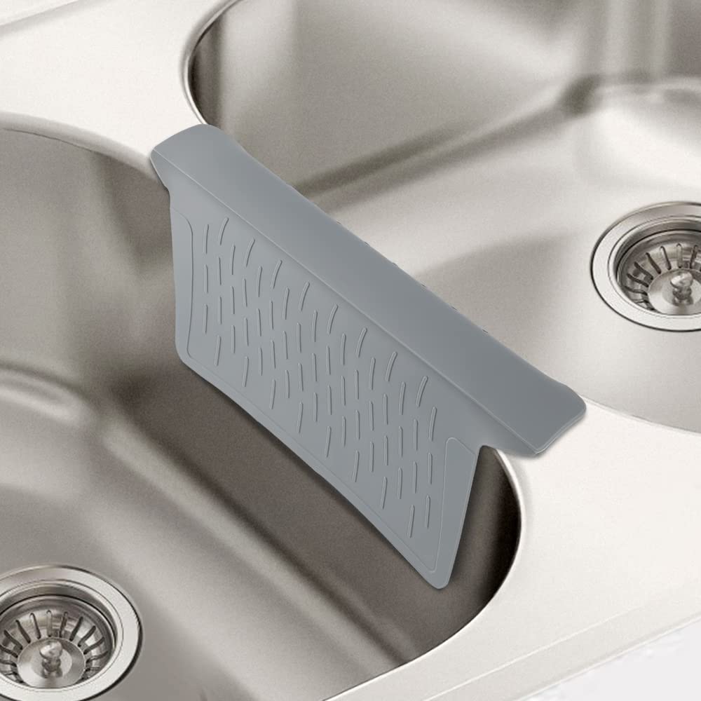 Premium Silicone Sink Saddle & Divider Mat - Non-Slip Kitchen Sink Protector, Odorless & Stain-Resistant, Ultra Soft (12.83