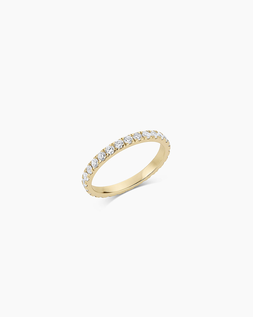 Lab Grown Diamond Eternity Ring 2mm - Dainty Stackable Wedding Band for Women, Perfect for Anniversary, Engagement & Everyday Elegance