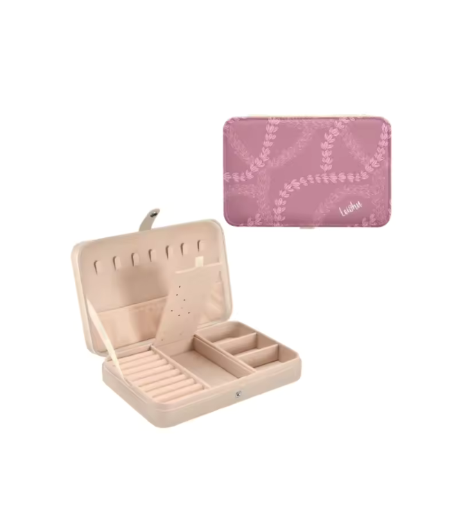 Stylish Travel Jewelry Organizer - Portable Jewelry Case for Necklaces, Rings & Earrings - Perfect for Vacation, Business Trips & Gifts