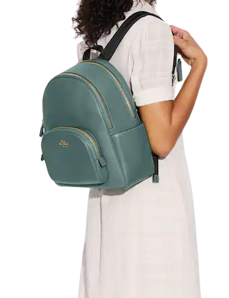 Coach Court Backpack for Women | Genuine Leather Laptop Backpack | Stylish Work & Travel Bag | Perfect for Office, School & Daily Commute