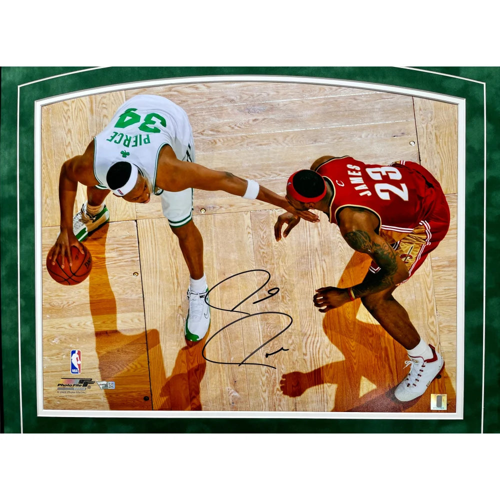 Paul Pierce Autographed Boston Celtics 16x20 Framed Photo with COA - Perfect for NBA Memorabilia Collections & Sports Man Cave Decor