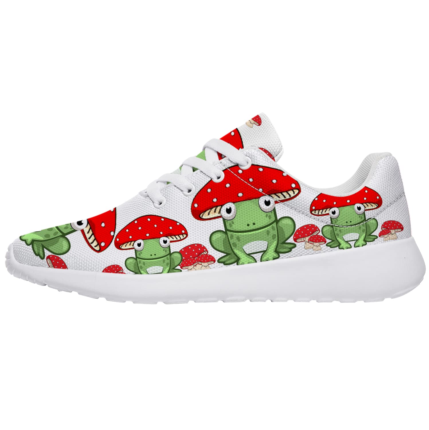 Stylish Frog Print Mesh Sneakers for Women & Men - Lightweight Running, Tennis & Walking Shoes - Perfect Gift for Girls & Boys | Ideal for Gym, Workouts & Casual Wear