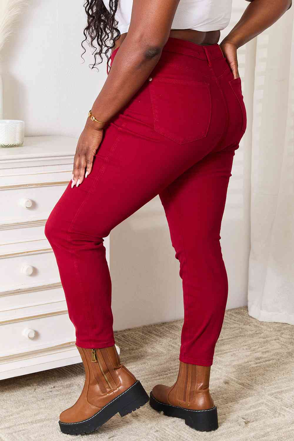 Judy Blue NEVADA High Waist Tummy Control Skinny Jeans for Women - Slimming Denim Pants with Stretch, Comfortable Fit for Everyday Wear & Casual Outfits