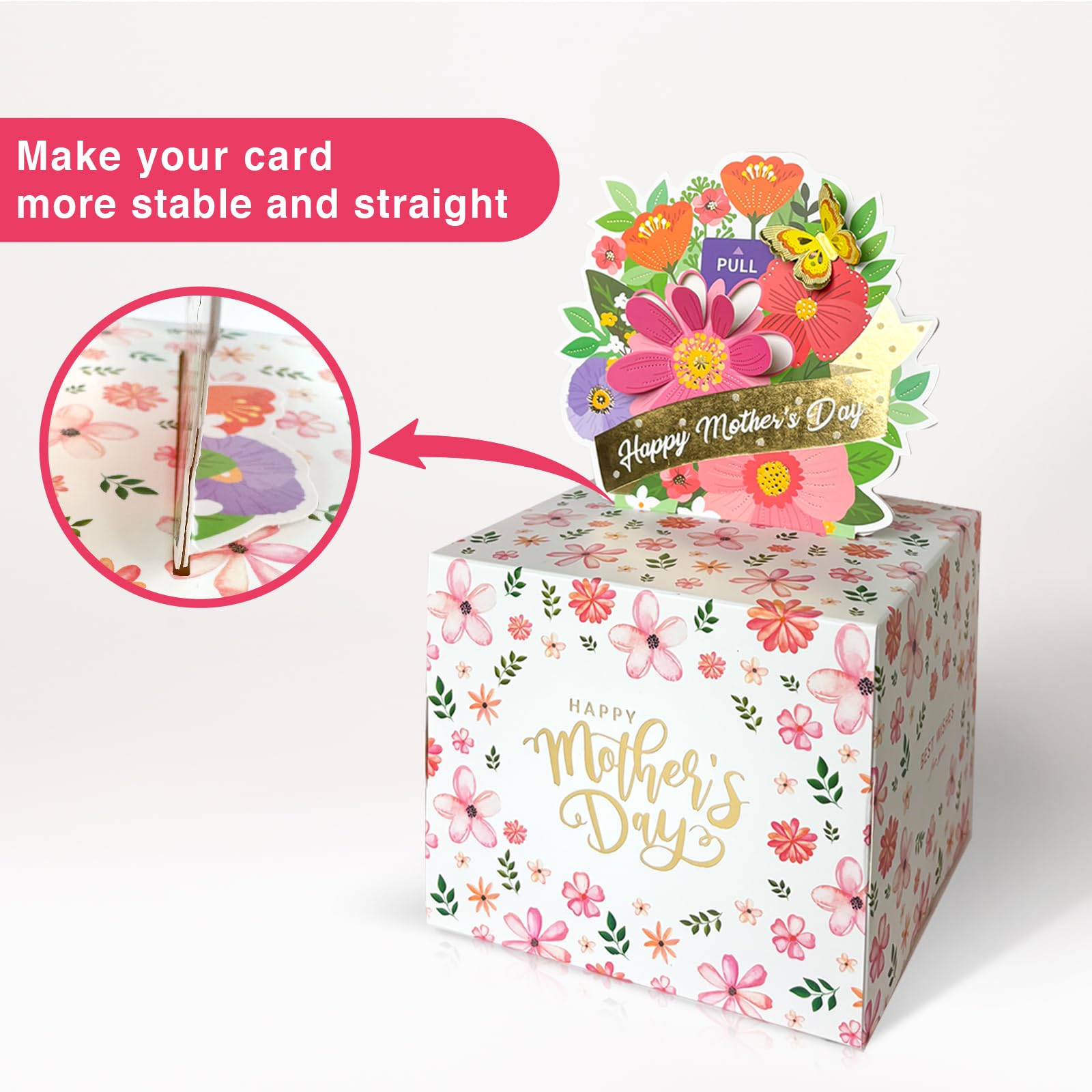 Best DIY Money Explosion Box Gift for Mom - Unique Cash Holder with Pull-Out Card & Gift Bags | Perfect Mother's Day Surprise Present for Wife, Grandma & Special Women | Birthday, Anniversary & Thank You Gift Idea