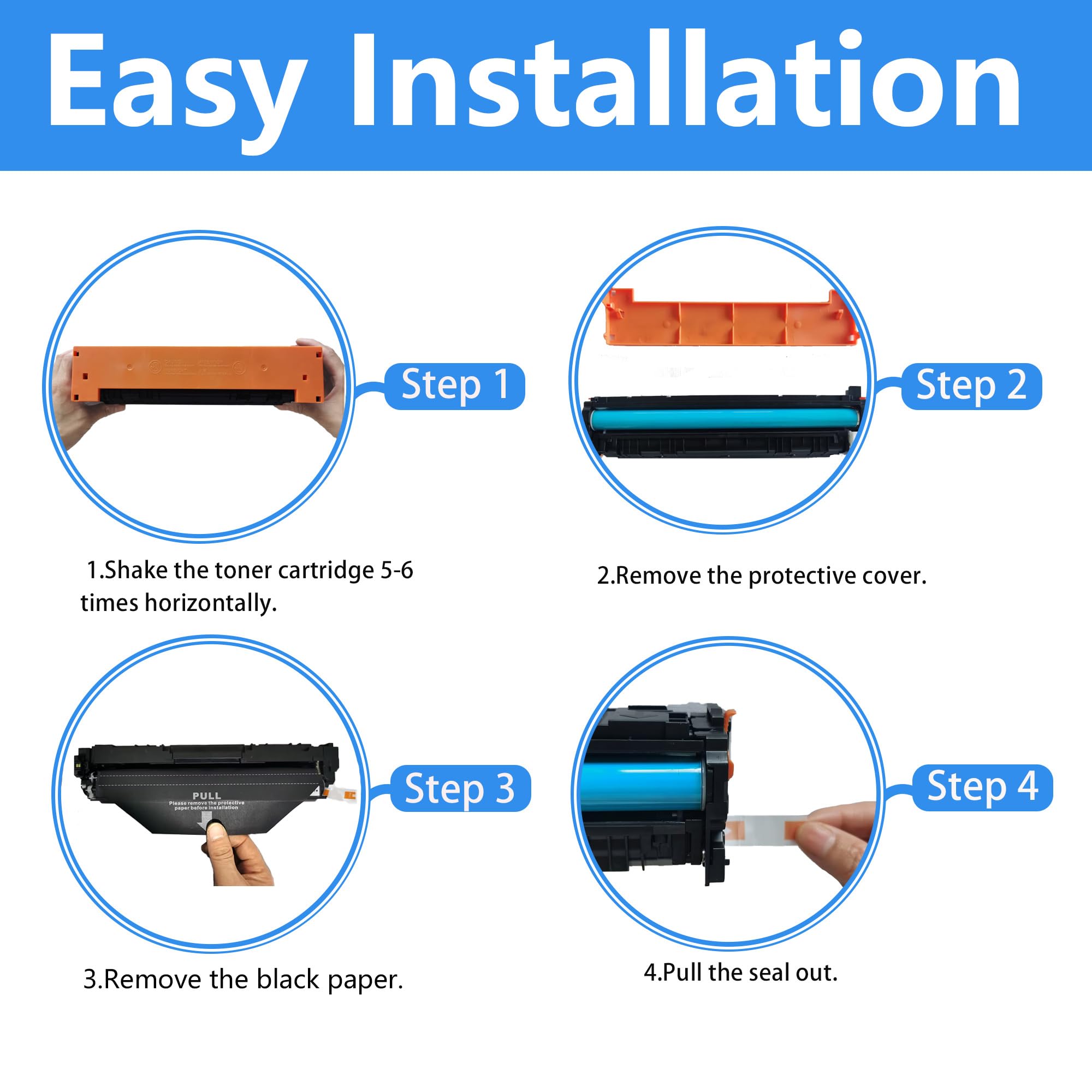 High-Quality LCL Remanufactured Toner Cartridge 4-Pack (BK/C/M/Y) - Compatible with HP 643A Q5950A Q5951A Q5952A Q5953A for HP Color LaserJet 4700 Series (4700n, 4700dn, 4700dtn, 4700PH+, 4710) - Perfect for Office Printing & High-Volume Documents
