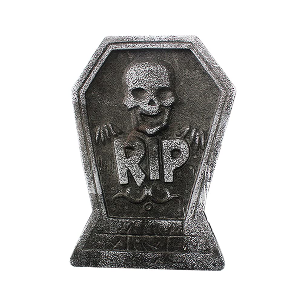 Lightweight Foam Tombstone Halloween Decorations - Spooky Graveyard RIP Tombstones for Outdoor Halloween Party & Yard Décor | Perfect for Haunted House, Trick-or-Treat Displays & Halloween Scenes