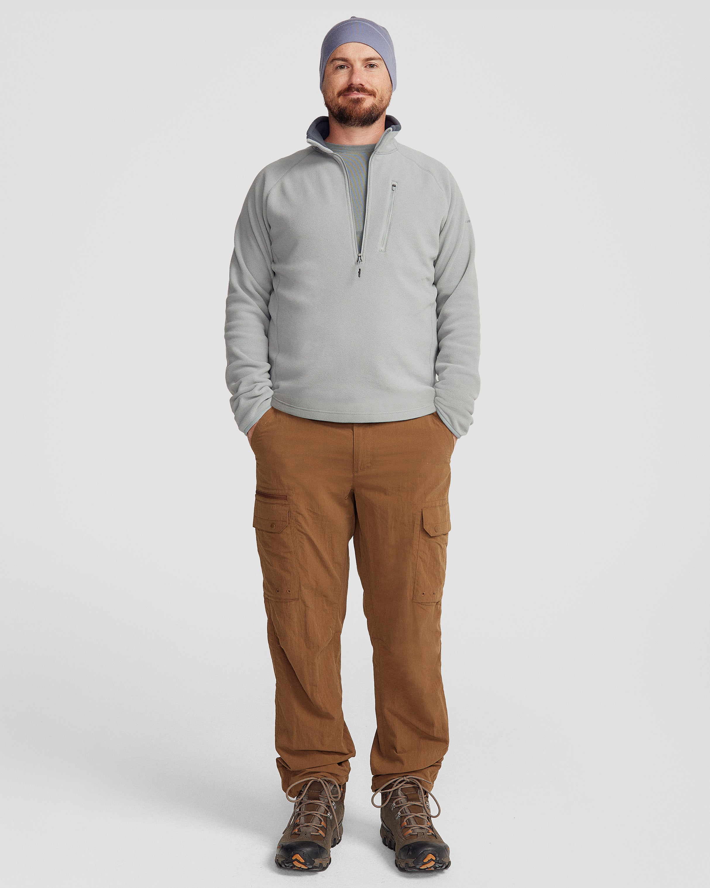 Men's Ridge 100 Primaloft Lightweight Insulated Pullover Jacket - Warm Winter Outdoor Hiking & Casual Wear
