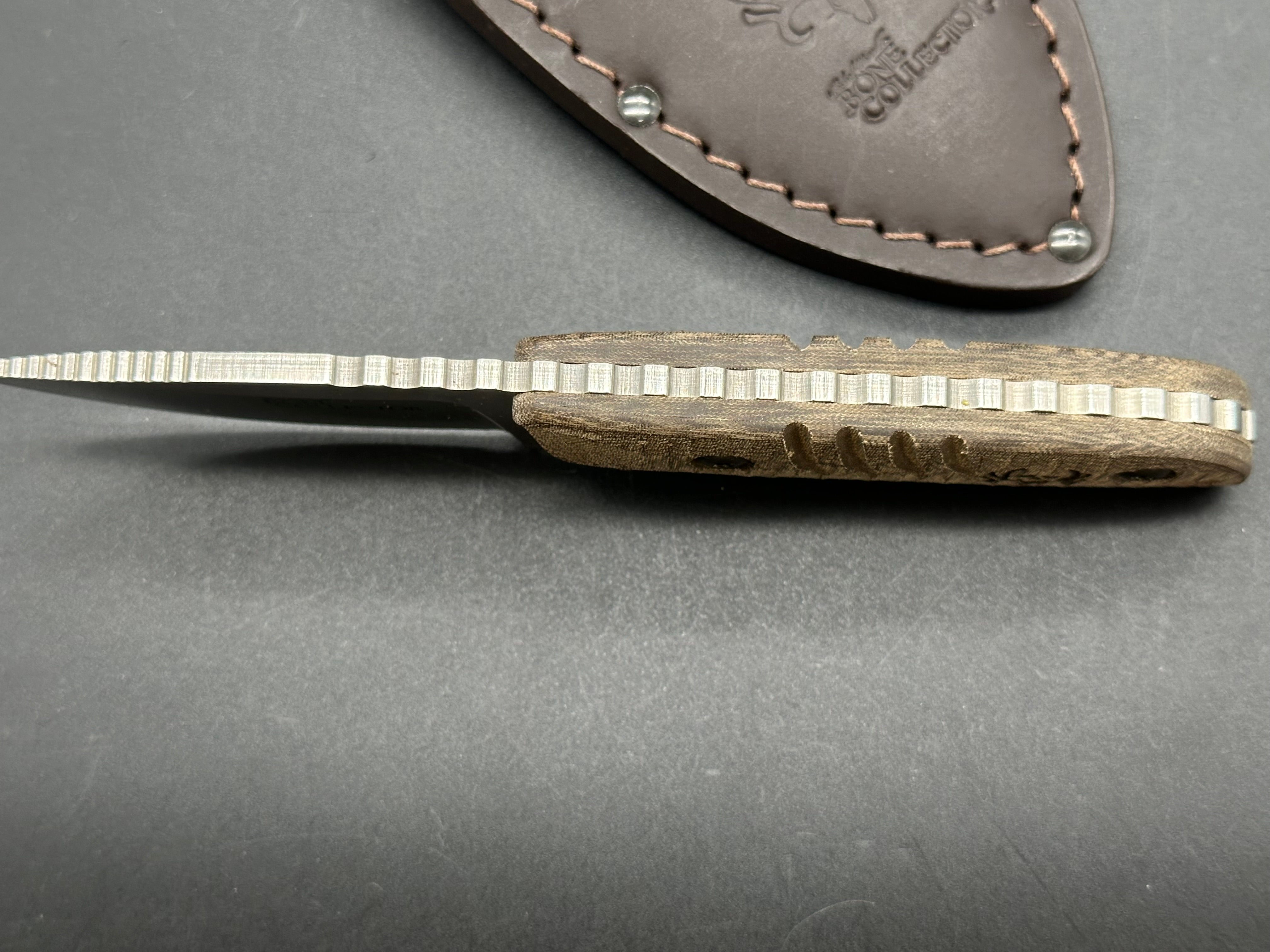 Benchmade Bone Collector Skinner Knife - Premium Micarta Handle Onlays for Hunting, Camping & Outdoor Survival | Durable Fixed Blade Knife for Skinning, Bushcraft & Tactical Use