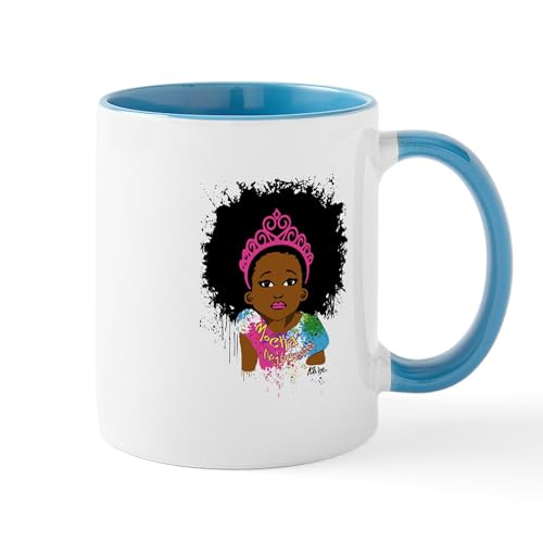 White/Blue Inside - Mocha Princess Mugs