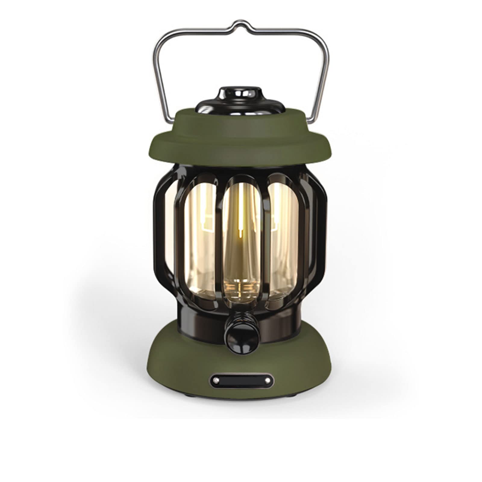 JIAGOA Retro LED Camping Lantern - USB Rechargeable Outdoor Light for Camping, Hiking, Emergency & Garden Decor - Perfect for Tents, Gazebos, Patios & Power Outages