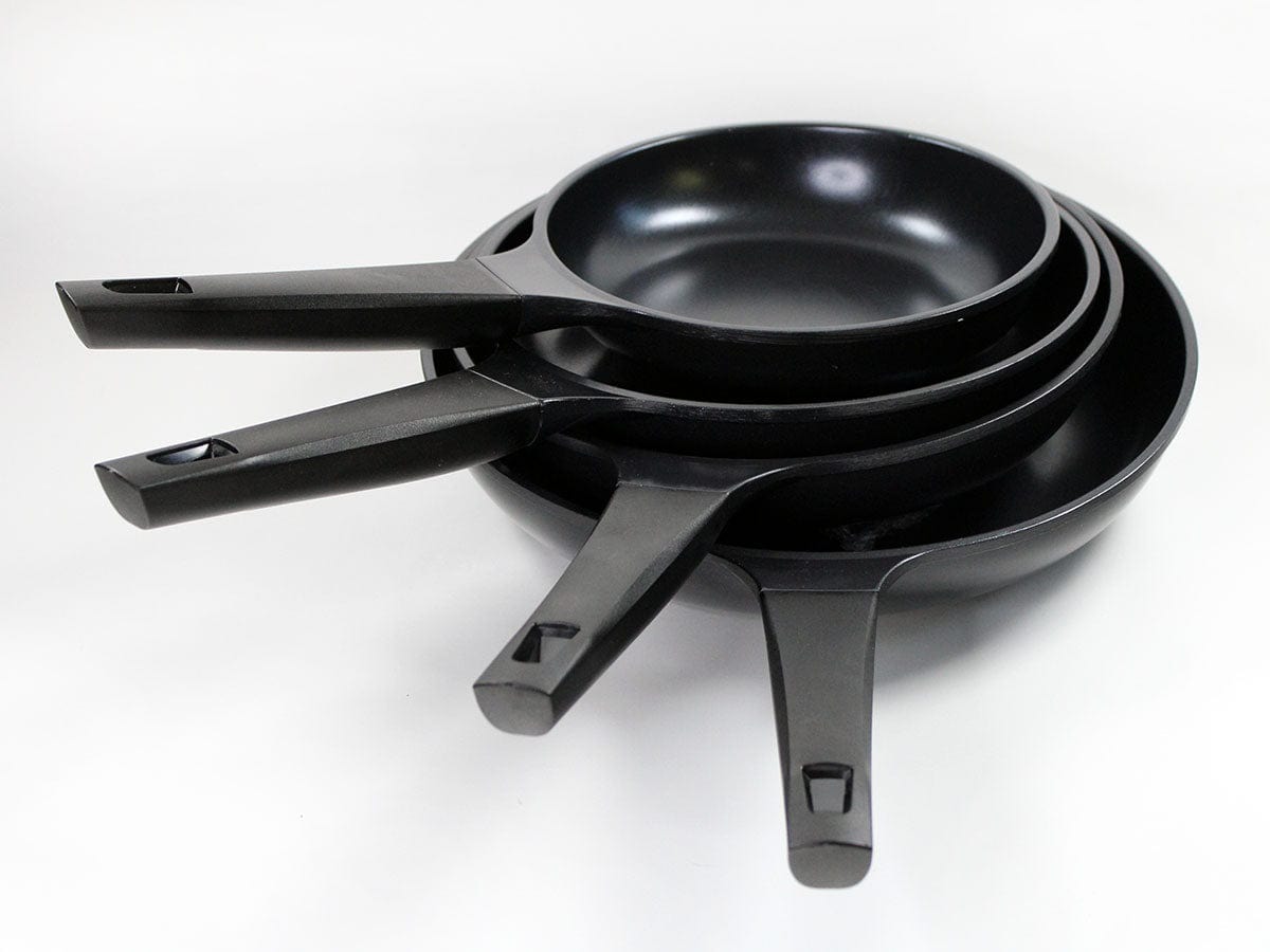 Evaco Cast Non-Stick Ceramic Frying Pan - 8/10/12 Inch Skillet Set, PFOA-Free & Eco-Friendly - Perfect for Sautéing, Frying & Cooking Healthy Meals