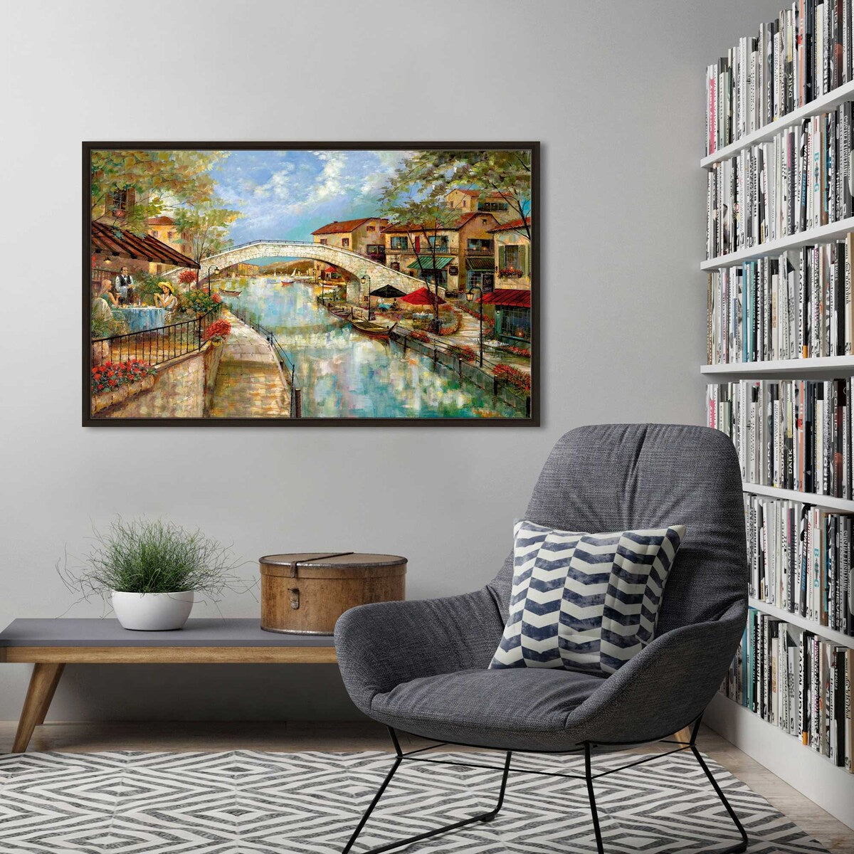 Ruane Manning 'A Day to Reminisce' Floating Canvas Wall Art Print - Perfect for Living Room, Bedroom & Office Decor