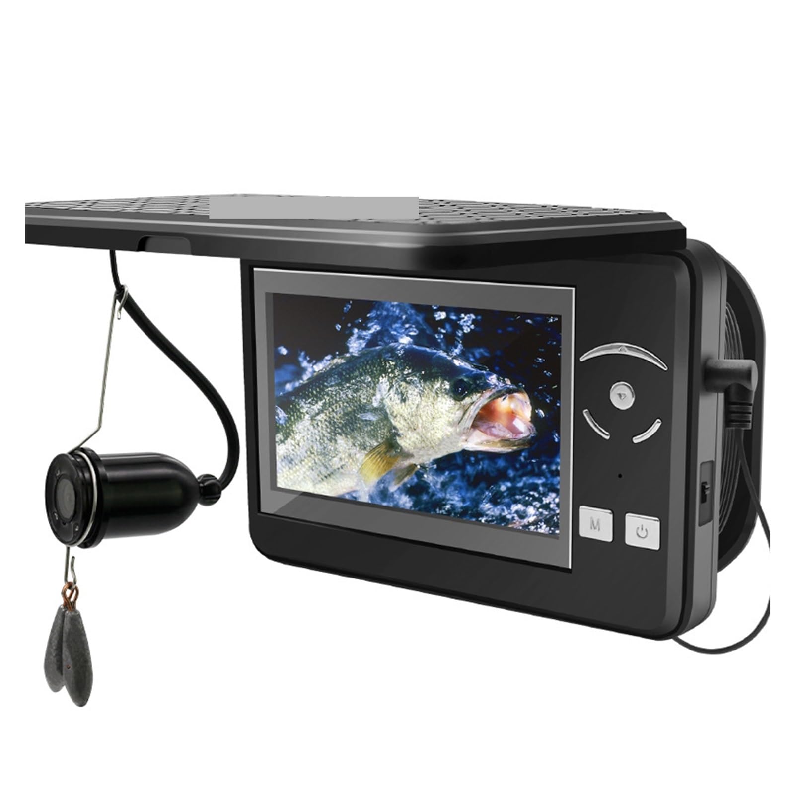 **4.3 Inch LCD Underwater Fishing Camera - Portable Waterproof Fish Finder with DVR for Ice, Lake, Sea & Kayak Fishing - Perfect for Boat, Kayak & Ice Fishing Adventures**