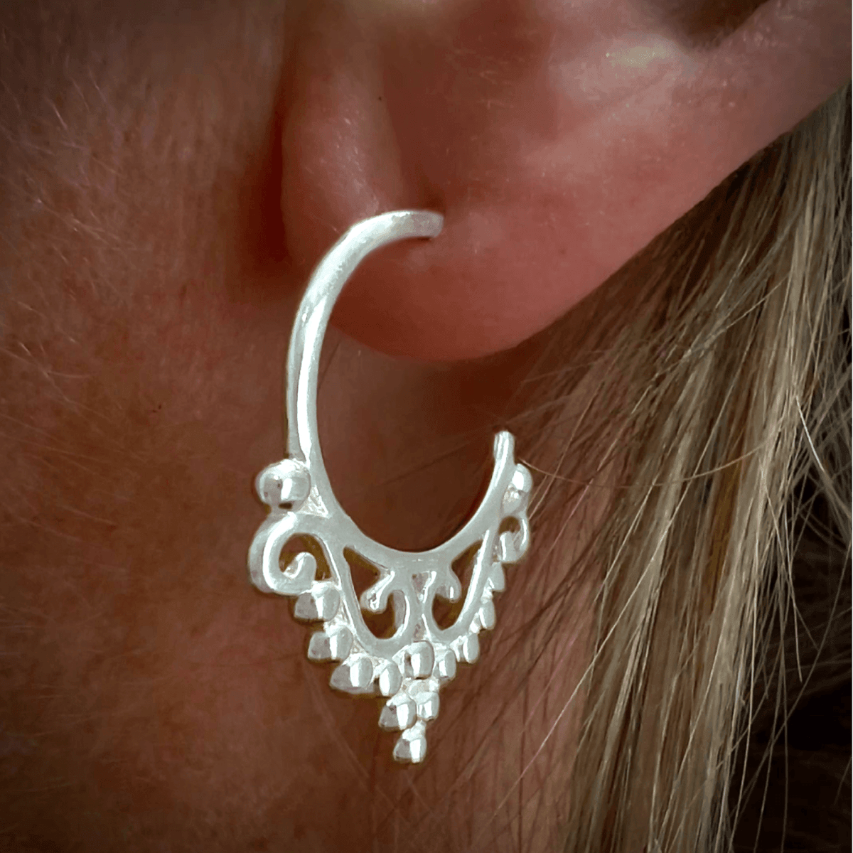 Laihas Premium Liberty Boho Hoop Earrings for Women - Gold & Silver Vintage Style Dangle Earrings - Perfect for Boho Chic, Festival, and Everyday Wear