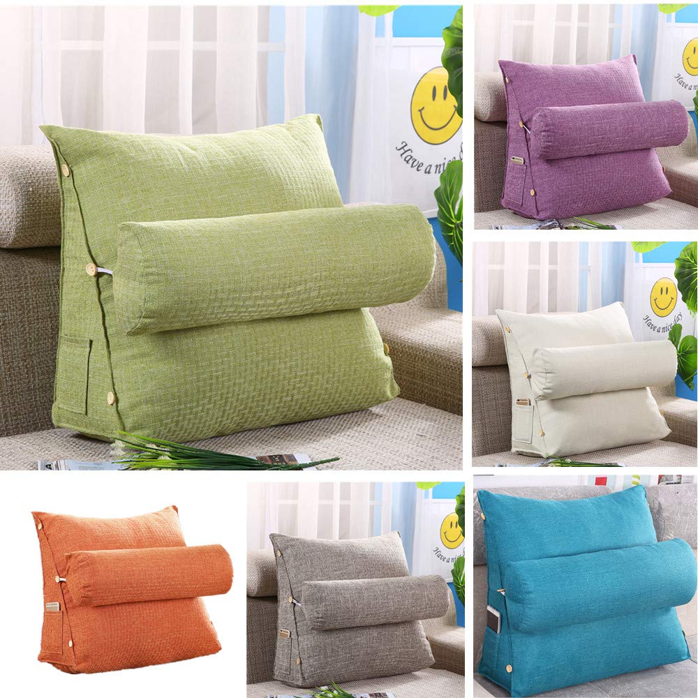 Comfortable Backrest Pillow - Ergonomic Lumbar Support Cushion for Reading, Relaxing in Bed, Chair, Car & Sofa - Perfect for Home, Office & Travel Use