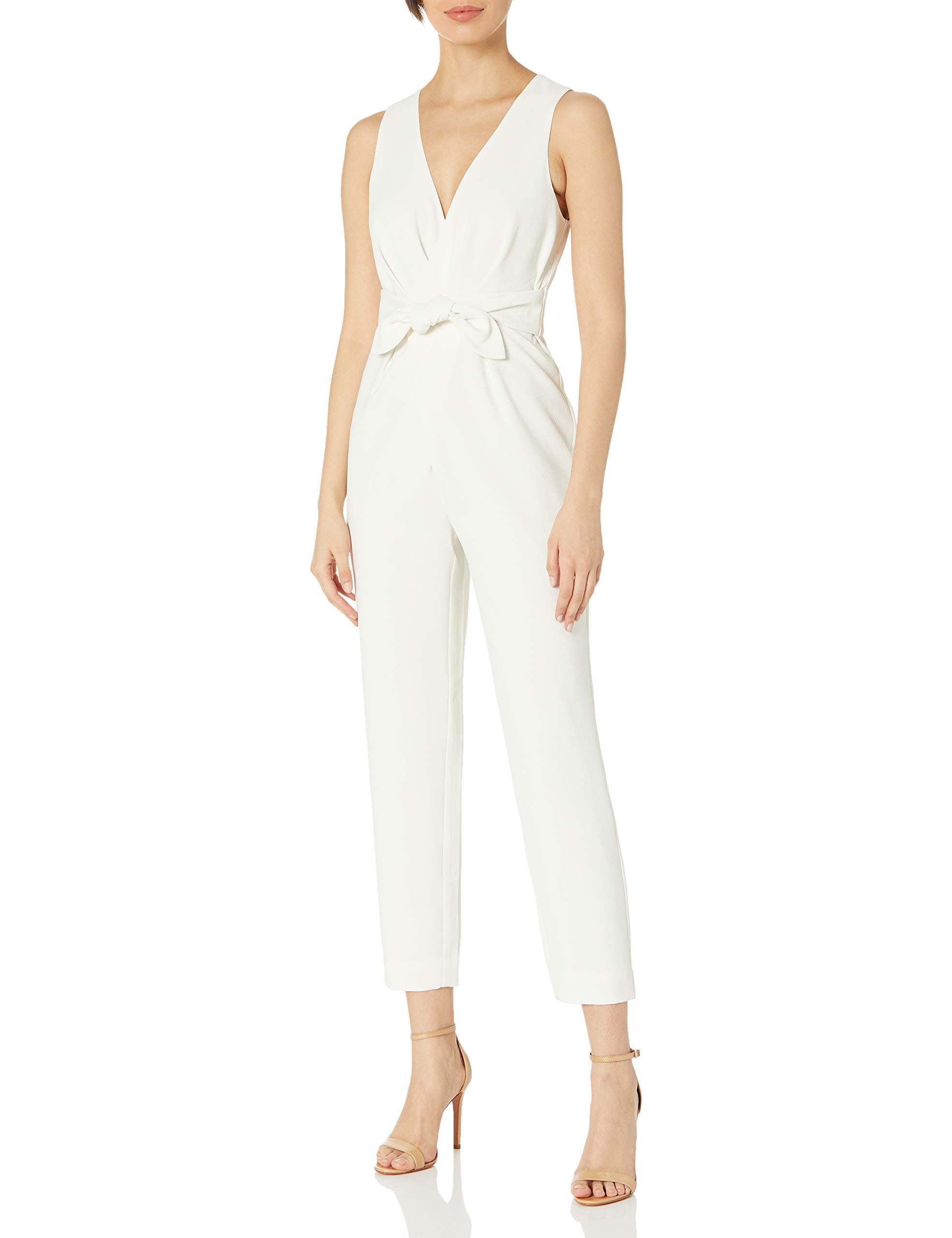 Trina Turk Women's Tie Waist Jumpsuit - Stylish One-Piece Romper for Casual Wear, Summer Outfits & Beach Vacations