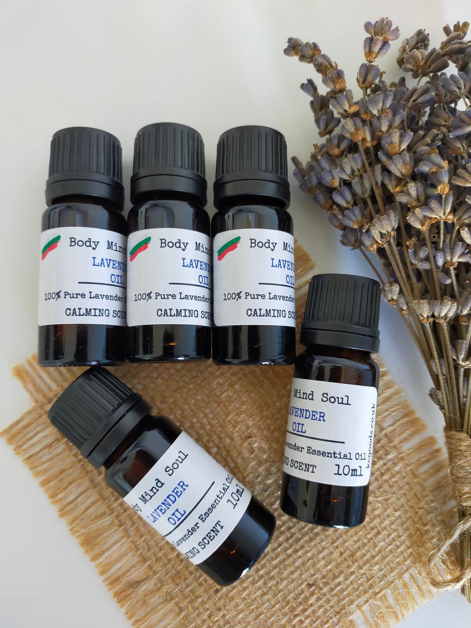 10ml 100% Pure Natural Lavender Essential Oil for Aromatherapy, Relaxation & Skin Care