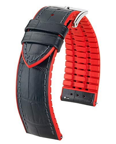 Black & Red / Silver Buckle