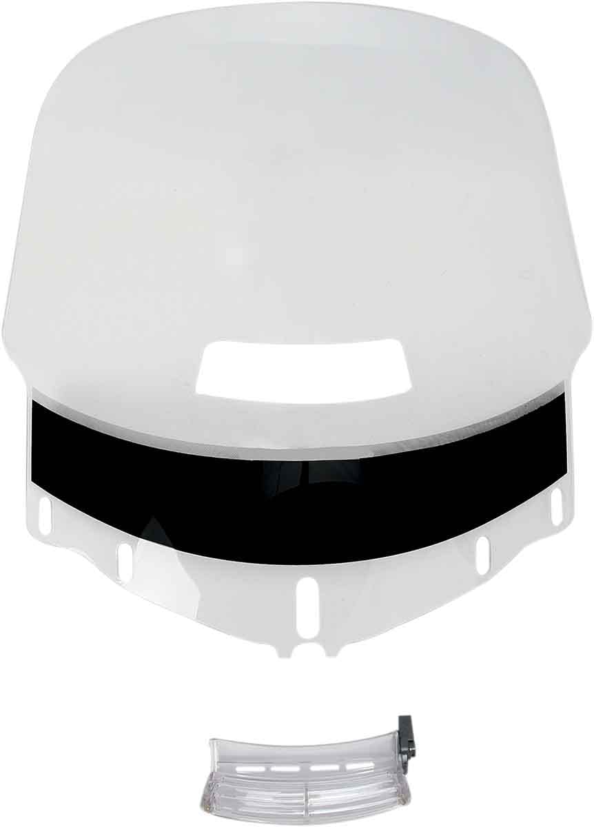 Slip Streamer S-167V-C Standard Vented Motorcycle Windshield - Clear, Durable, for Harley, Honda, Yamaha - Perfect for Cruising & Long Rides