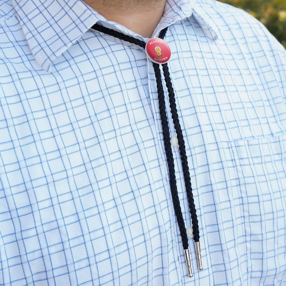 GRAPHICS & MORE Peanut Buddha Butter Funny Humor Western Southwest Cowboy Necktie Bow Bolo Tie - Unique Western Accessory for Cowboy Parties, Rodeos & Southwestern Fashion