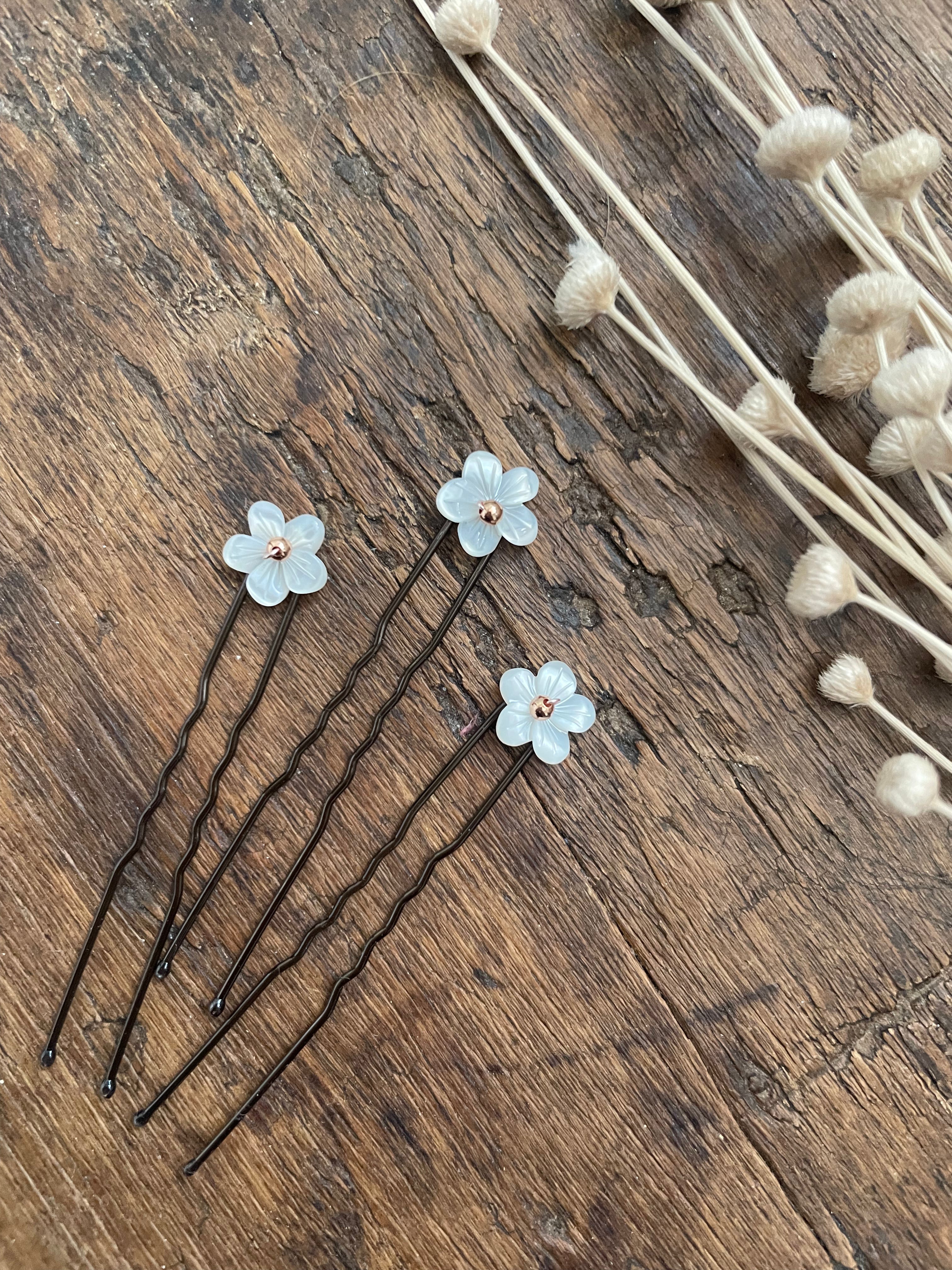 Boho Flower Hair Clips for Women - Floral Hair Accessories for Weddings, Parties & Everyday Style | Minna Hairpins