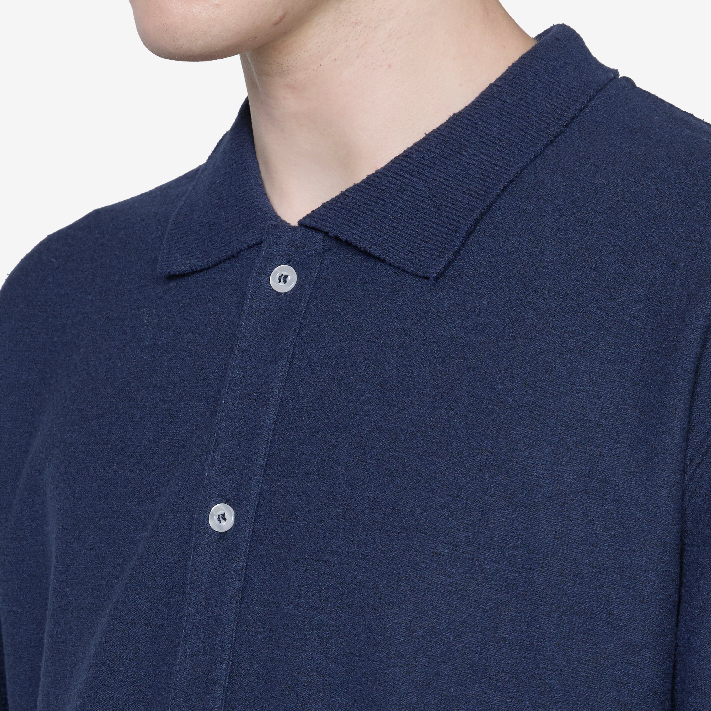 Andy Polo Cardigan for Men - Soft & Comfortable Navy Blue Knit Sweater | Perfect for Casual Wear, Office & Outdoor Activities