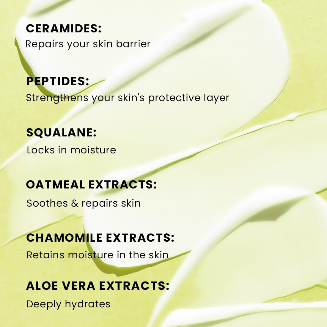 Hyphhen Barrier Care Face Cream for Oily & Combination Skin - Lightweight Peptide & Ceramide Moisturizer | Strengthens Skin Barrier, Deep Hydration | Oil-Free Formula | 50ml | Perfect for Daily Skincare Routine & Nighttime Use