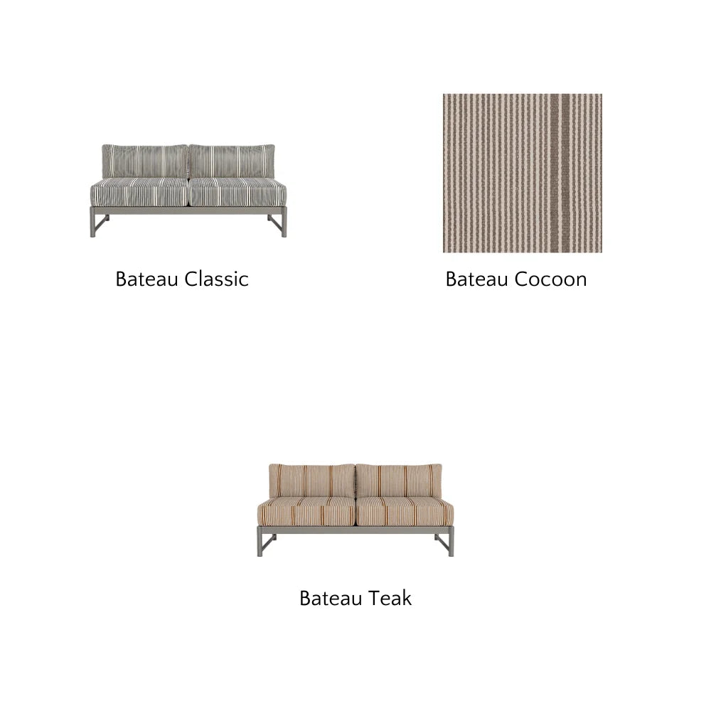 Breeze XL Outdoor 2-Seat Armless Sofa - Waterproof Patio Furniture for Garden, Poolside & Balcony Relaxation