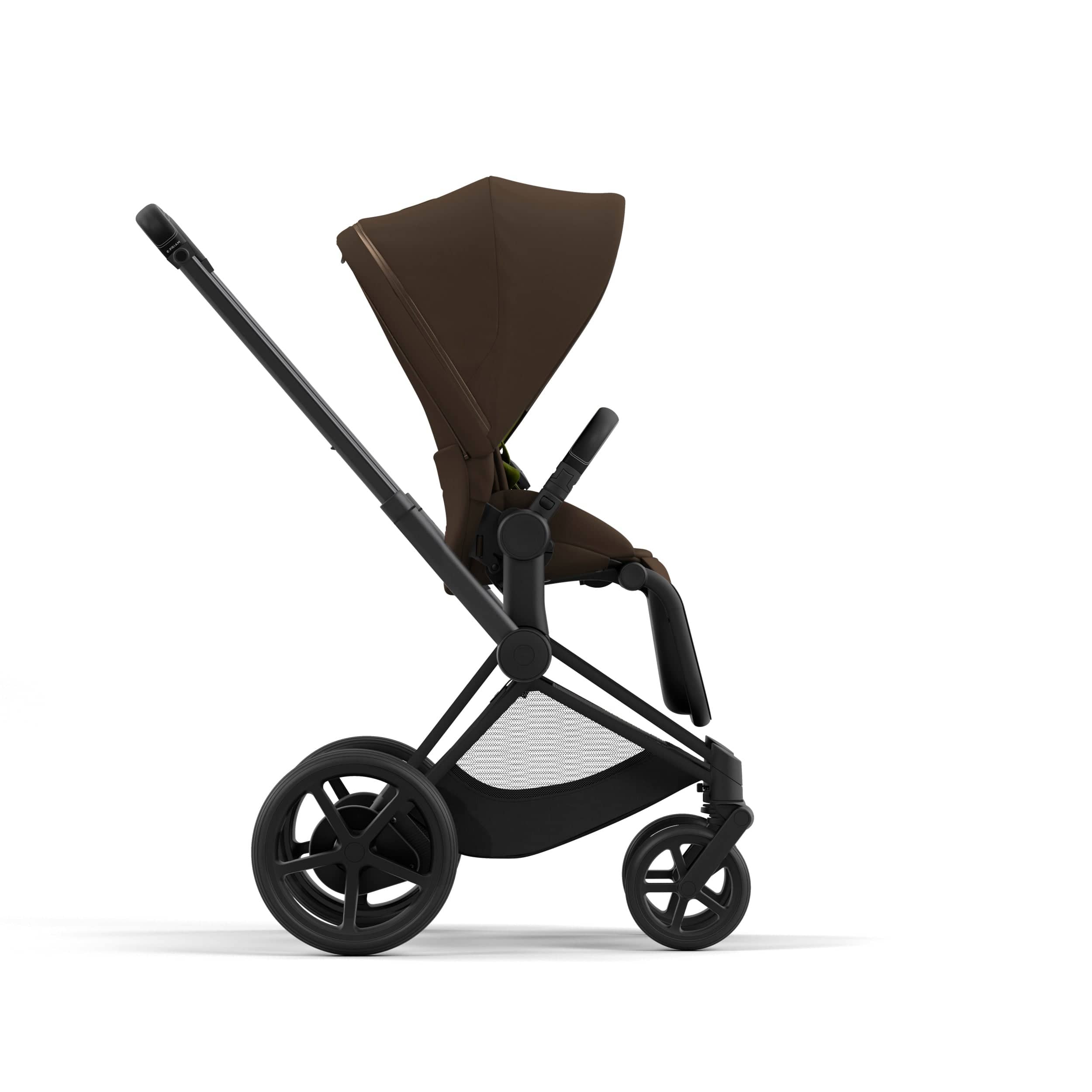 Cybex ePriam 2 Complete Stroller - Matte Black/Black | Premium Baby Stroller with Adjustable Seat & Shock Absorption | Perfect for City Walks, Travel & Everyday Use